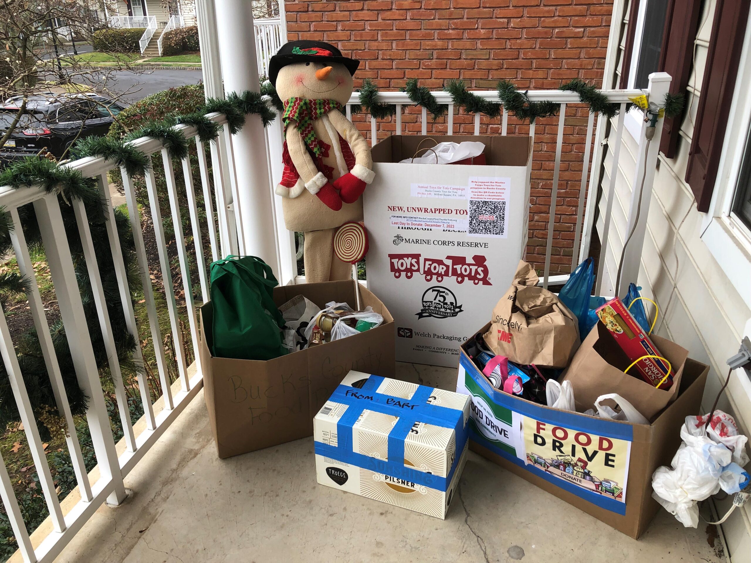 Food and Toy donations