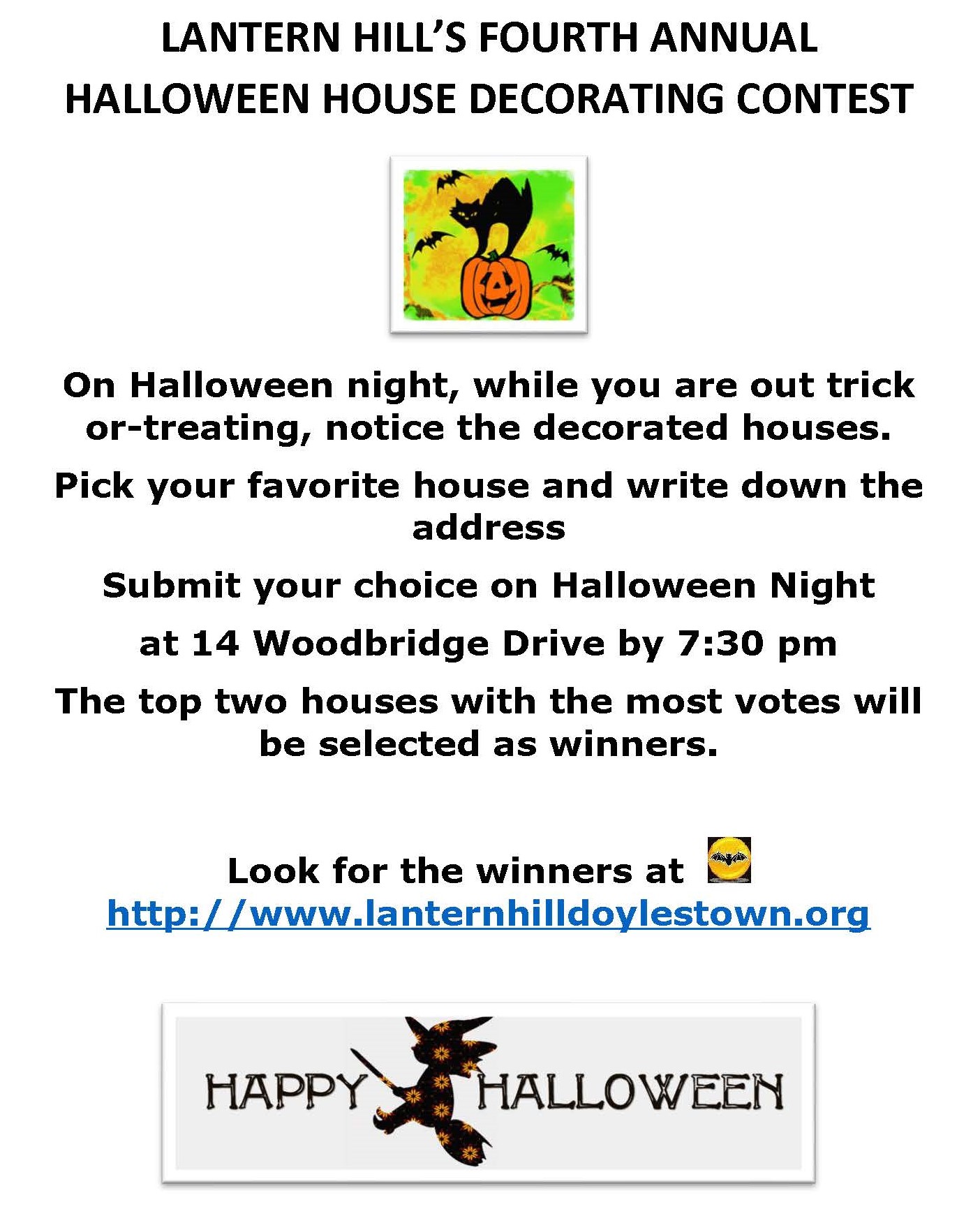 Halloween House Decorating Contest 4th